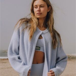 NWT Daily Drills Single Button Long Sleeve Sweater